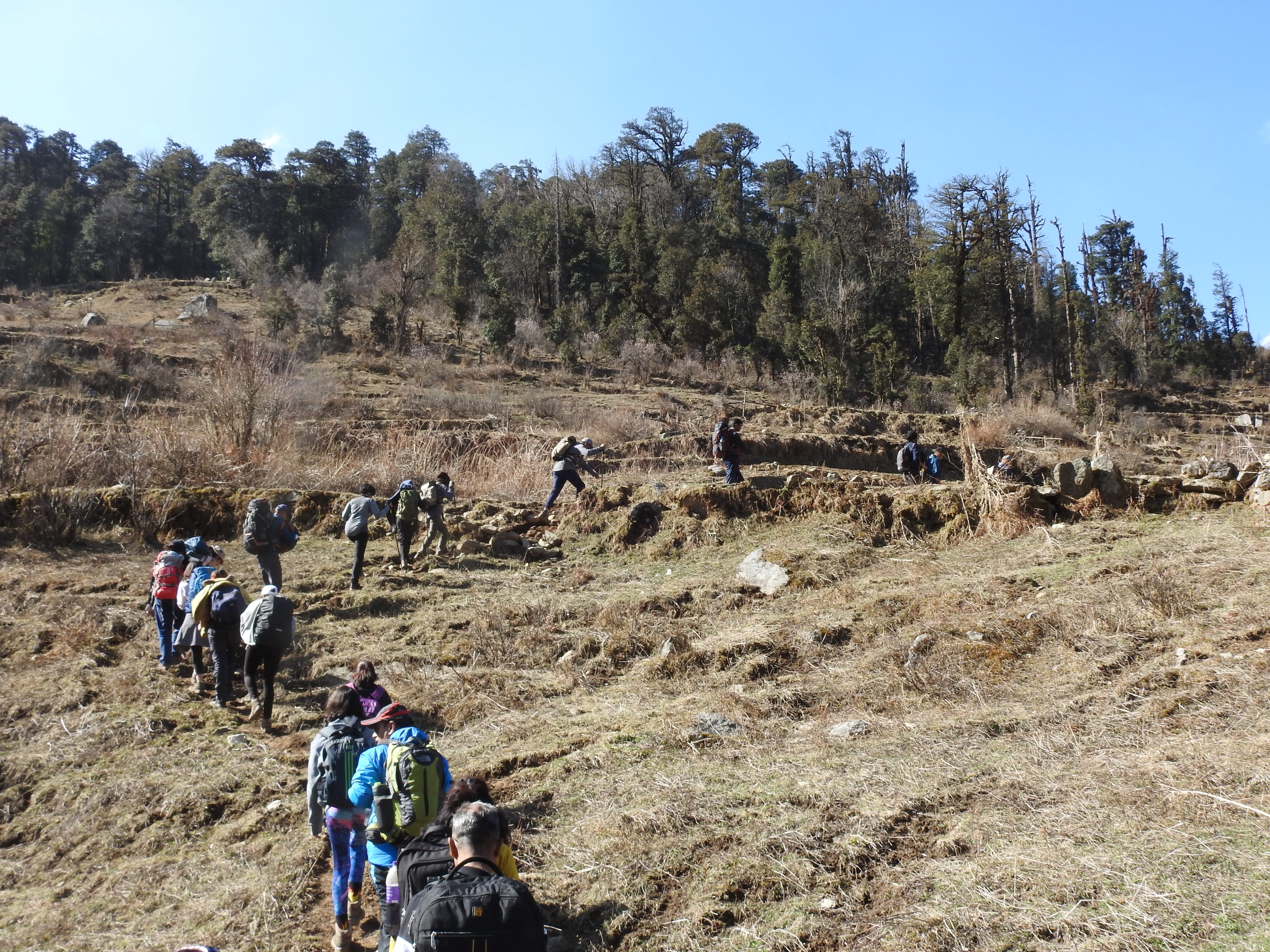 Yamuna River and trekking views